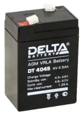 Аккумулятор для ИБП Delta Battery DT 4045 4,5А/ч-4V- EN1 зажим (FASTON) универсальная 70x47x105