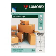 Бумага Lomond 2100125 A4 70 г/м2 50 л. покрытие без покрытия белый