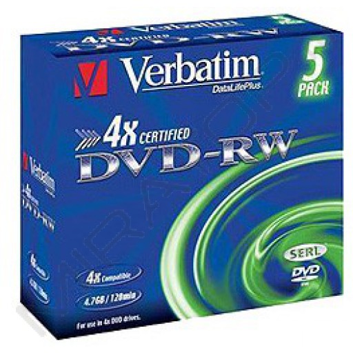 Диск DVD-RW Verbatim 43285