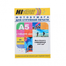 Фотобумага Hi-Image Paper A20151 A5, 210 г/м2, 50 л., покрытие - глянцевое