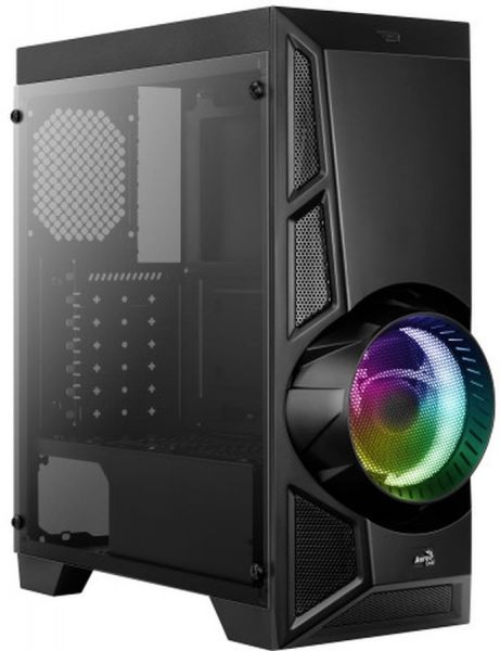 Корпус AeroCool Aero Engine RGB-G-BK-v2 Midi-Tower черный [accm-pv16013.11]