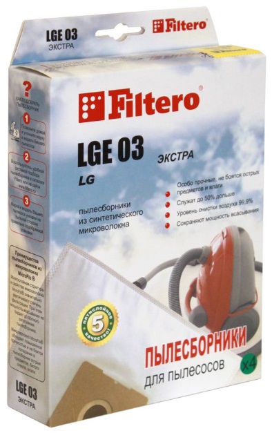 Пылесборник Filtero LGE 03 (4) Экстра