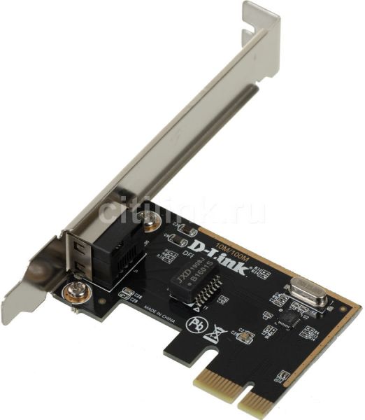 Сетевой адаптер D-link DFE-530TX сетевая карта PCI Express, черный