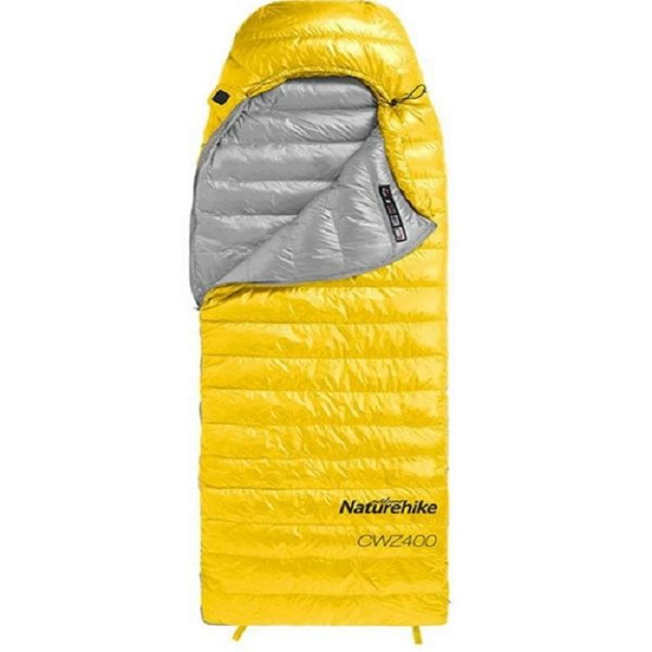 Спальный мешок Naturehike Ultralight CW400 L 220х85 см, желтый