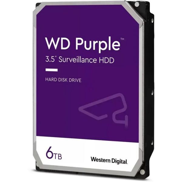 Жесткий диск Western Digital Purple WD64PURZ, 6144 Гб, HDD 3.5 